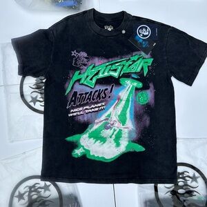 Black Hellstar T-Shirt with Alien Design